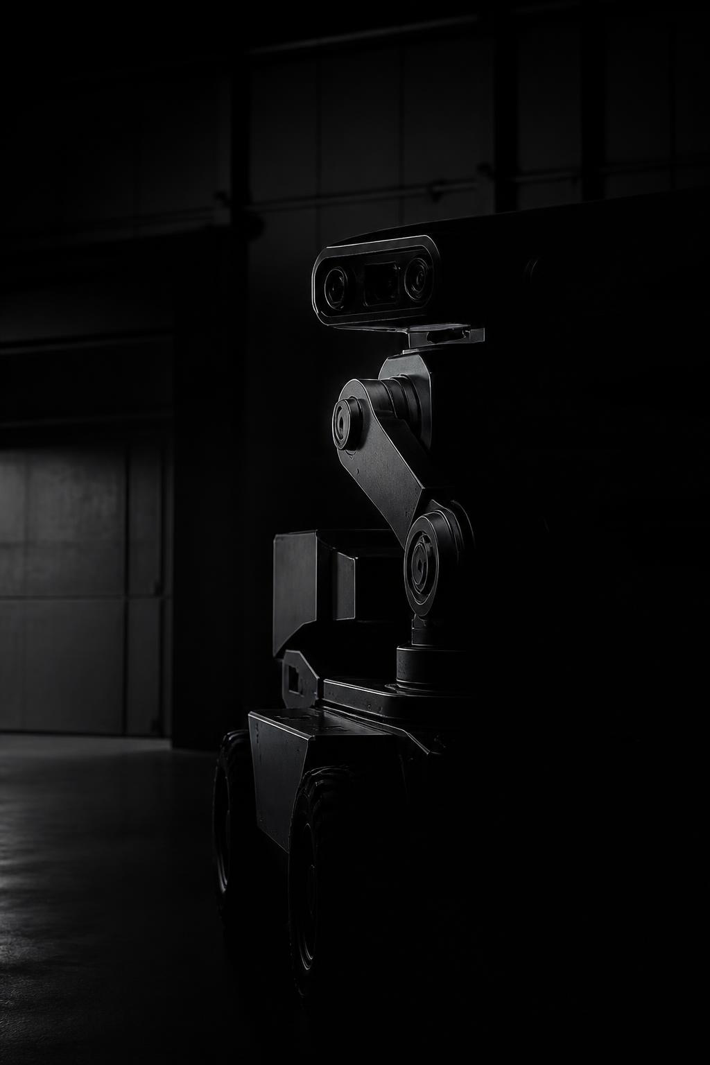 Sensor and control hardware detail rendered in monochrome